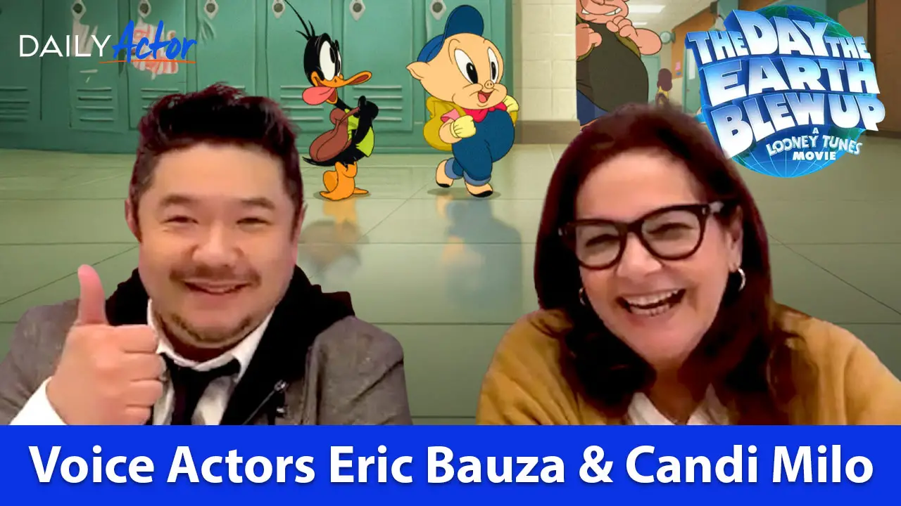 Voice actors Eric Bauza and Candi Milo Looney Tunes The Day the Earth Blew Up